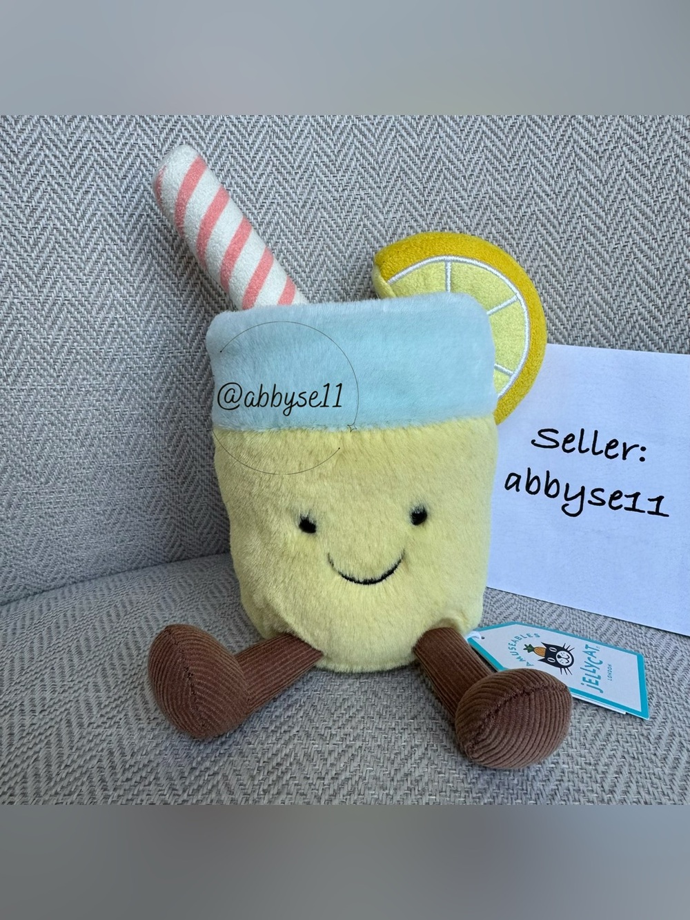 Jellycat Amuseables Lemonade - Authentic - Brand New With Tags - Fast Ship